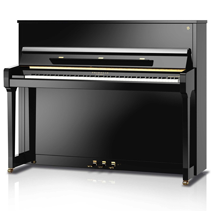 SCHIMMEL FRIDOLIN F 121 Tradition Parlak Siyah Duvar Piyanosu